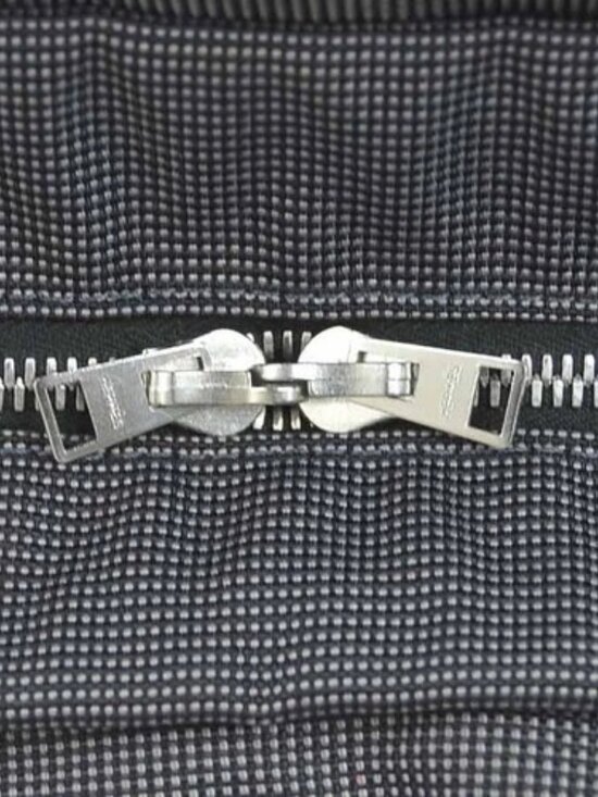 Auth HERMES Sac Ado PM Backpack Dark Gray Canvas/Silvertone - e61292g